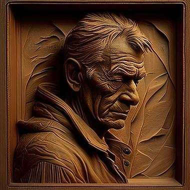 3D model Guy Arthur Wiggins American artist (STL)